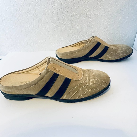 Geox Tan Comfort Suede Slip On Leather Loafer Shoes Size 36 - Picture 9 of 9